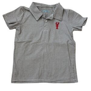 NWOT Boys Itsy Bitsy Embroidered Crawfish Cotton Polo Size 5